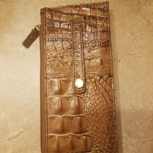 Toasted almond credit card wallet